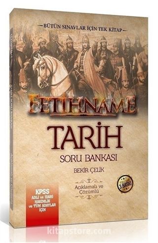 2018 KPSS ve Tüm Sınavlar Fetihname Tarih Soru Bankası