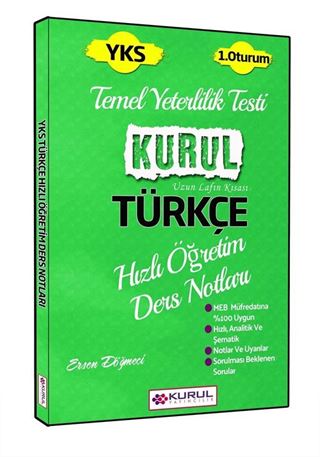 YKS Temel Yeterlilik Testi Türkçe Hızlı Öğretim Ders Notları