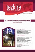 Tezkire Düşünce-Siyaset-Sosyal Bilim Dergisi Sayı:61 Temmuz-Ağustos-Eylül 2017