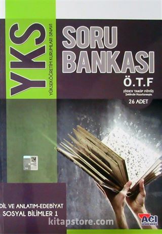 YKS Soru Bankası Dil Anlatım-Edebiyat Sosyal Bilimler 1 (Ödev Takip Föyü)