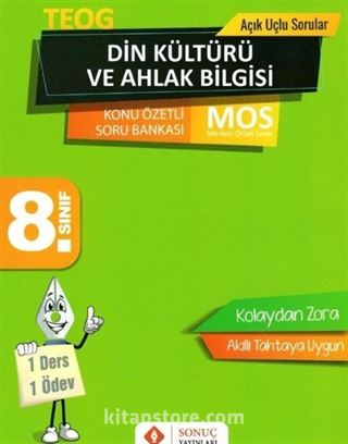 8. Sınıf TEOG Din Kültürü ve Ahlak Bilgisi Konu Özetli Soru Bankası