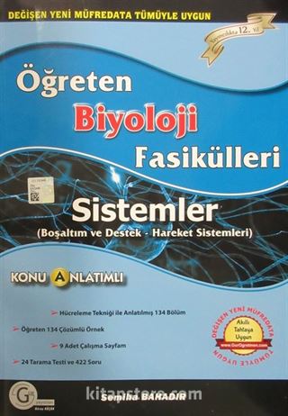 Öğreten Konu Anlatımlı Biyoloji Fasikülleri Sistemler (Boşaltım ve Destek - Hareket Sistemleri)