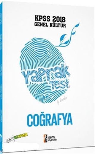 2018 KPSS Genel Kültür Coğrafya Yaprak Test