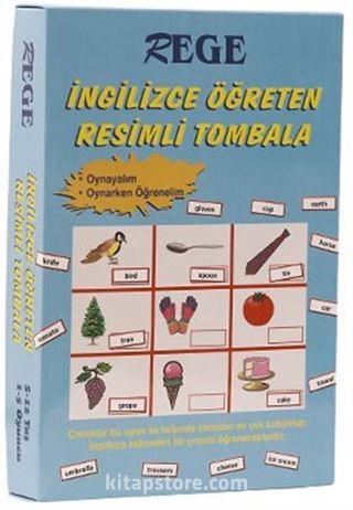 İngilizce Öğreten Resimli Tombala 1