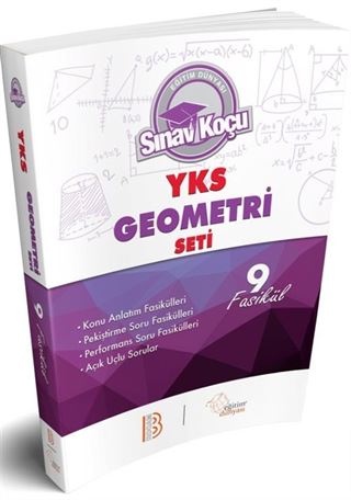 2018 YKS Sınav Koçu Geometri Konu Anlatımlı Soru Fasikül Seti (9 Kitap)