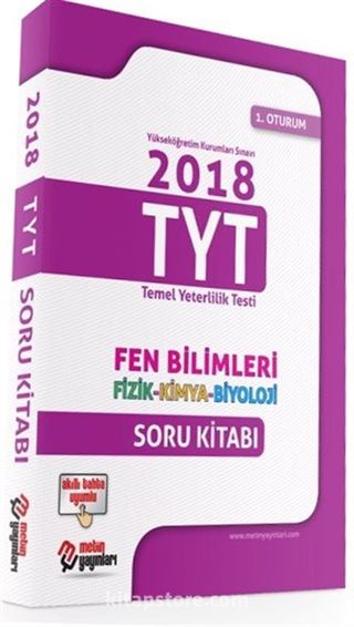 2018 TYT 1. Oturum Fen Bilimleri Soru Kitabı