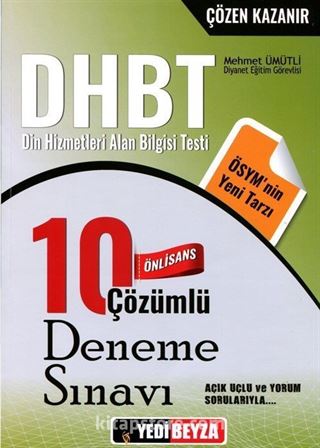 DHBT Önlisans Çözümlü 10 Deneme Sınavı