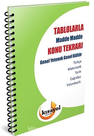 2018 KPSS Genel Yetenek Genel Kültür Tablolarla Madde Madde Konu Tekrarı