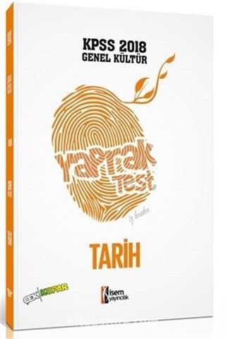 2018 KPSS Genel Kültür Tarih Çek Kopart Yaprak Test