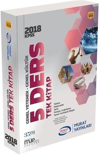 2018 KPSS Genel Yetenek Genel Kültür 5 Ders Tek Kitap