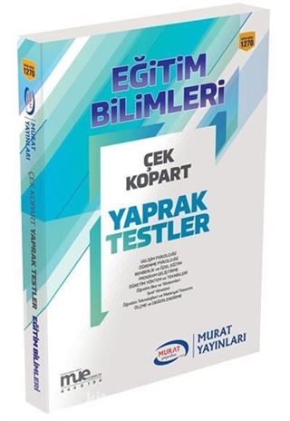 2018 KPSS Eğitim Bilimleri Çek Kopart Yaprak Test
