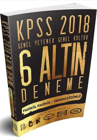 2018 KPSS Genel Yetenek Genel Kültür Tamamı Çözümlü 6 Altın Deneme