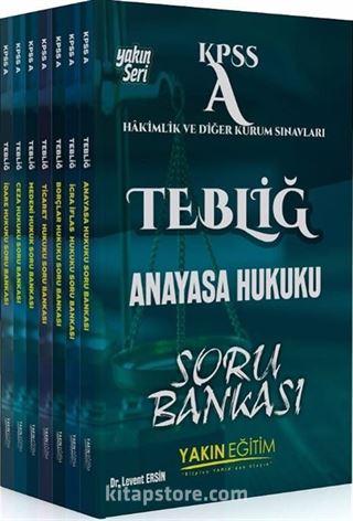 2018 KPSS A Tebliğ Hukuk Soru Bankası Seti (7 Kitap)