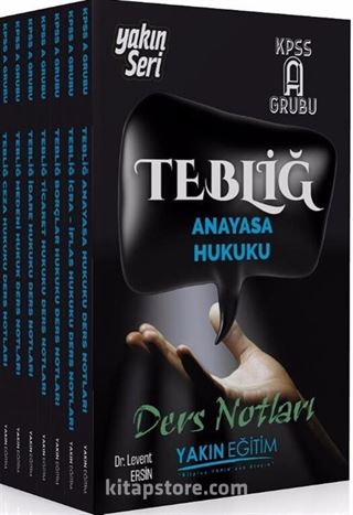 2018 KPSS A Tebliğ Hukuk Ders Notları (7 Kitap)