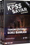 2018 KPSS Savar Genel Yetenek Genel Kültür Çözümlü Soru Bankası (2 Kitap)