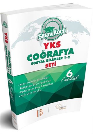 2018 YKS Sınav Koçu Coğrafya-Sosyal Bilimler 1-2 Konu Anlatımlı Soru Fasikül Seti