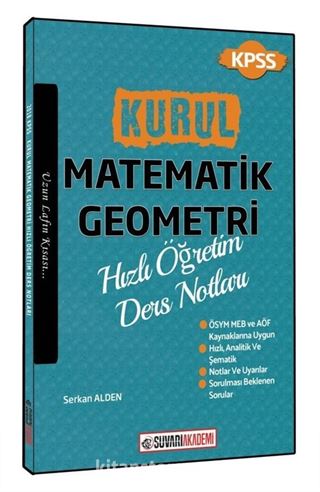 KPSS Kurul Matematik Geometri Hızlı Öğretim Ders Notları