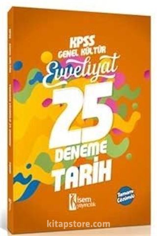 2018 KPSS Evveliyat Tarih Tamamı Çözümlü 20 Deneme
