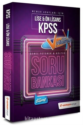 2018 KPSS Lise-Ön Lisans Genel Yetenek Genel Kültür Soru Bankası