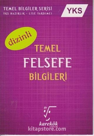 YKS Dizinli Temel Felsefe Bilgileri