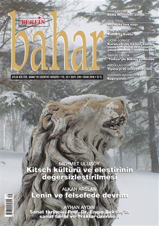 Berfin Bahar Aylık Kültür Sanat ve Edebiyat Dergisi Ocak 2018 Sayı: 239