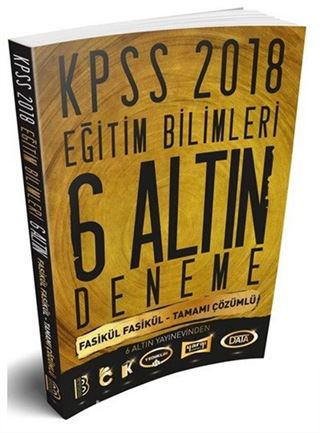 2018 KPSS Eğitim Bilimleri Fasikül Fasikül Tamamı Çözümlü 6 Altın Deneme