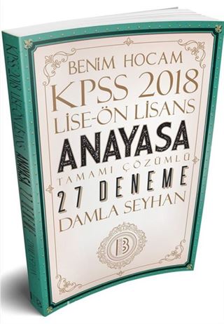 2018 KPSS Lise Önlisans Anayasa Tamamı Çözümlü 27 Deneme