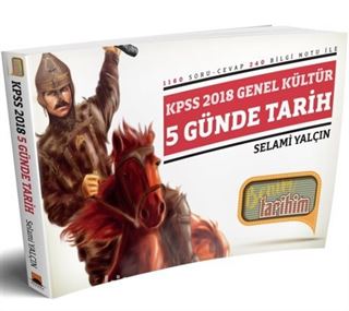 2018 KPSS 5 Günde Tarih Soru-Cevap Kitabı