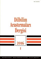 Dilbilim Araştırmaları Dergisi 2016/I