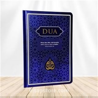 Dua (Evrad-ı Şerife) Orta Boy Arapça+Türkçe Mavi (Ciltli)