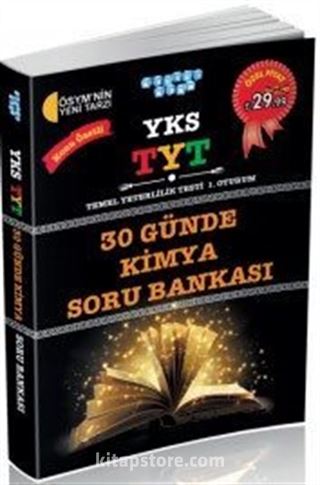 YKS-TYT Temel Yeterlilik Testi 1. Oturum 30 Günde Kimya Soru Bankası