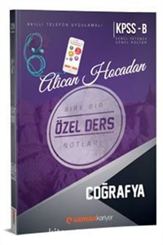 2018 KPSS B Coğrafya Özel Ders Notları