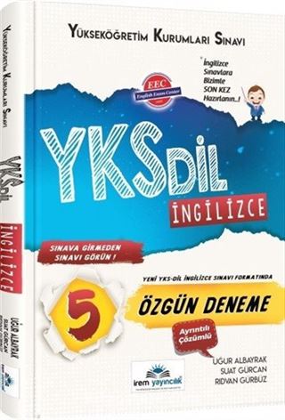 YKS DİL İngilizce 5 Özgün Deneme