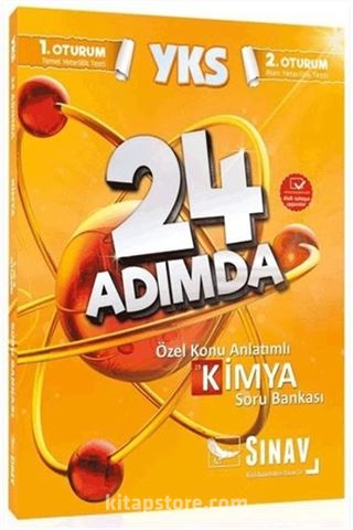 YKS 1. ve 2. Oturum Kimya 24 Adımda Özel Konu Anlatımlı Soru Bankası