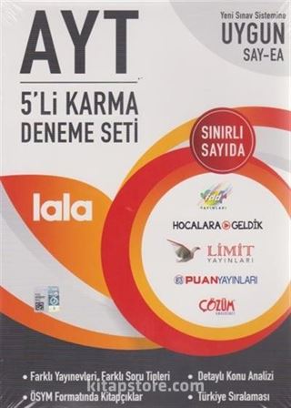AYT 5'li Karma Deneme Seti