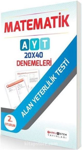 AYT 2. Oturum Matematik 20x40 Denemeleri