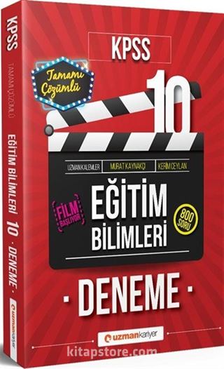 2018 KPSS Eğitim Bilimleri 10 Deneme (Tamamı Çözümlü)