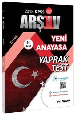 2018 KPSS Anayasa Çek Kopar 40 Yaprak Test Video Destekli