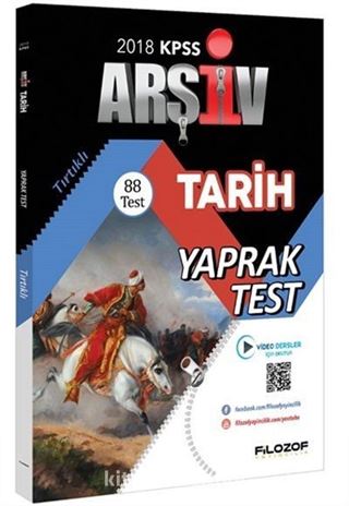 2018 KPSS Tarih Çek Kopar 88 Yaprak Test Video Destekli