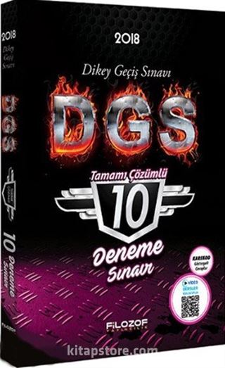 2018 DGS Tamamı Çözümlü 10 Deneme Sınavı Video Destekli