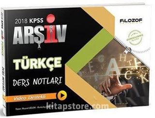 2018 KPSS Türkçe Arşiv Ders Notları Video Destekli