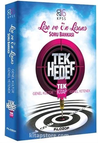 KPSS Lise Ön Lisans Tek Hedef Genel Kültür Genel Yetenek Soru Bankası