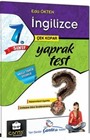 7. Sınıf İngilizce Çek Kopar Yaprak Test
