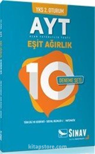 YKS 2. Oturum AYT Eşit Ağırlık 10 Deneme