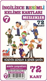 İngilizce Resimli Kelime Kartları 7 / Meslekler