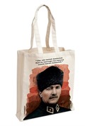 Atatürk Kalpaklı - Aforizma Bez Çanta