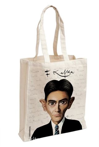 Franz Kafka Karikatür - Aforizma Bez Çanta