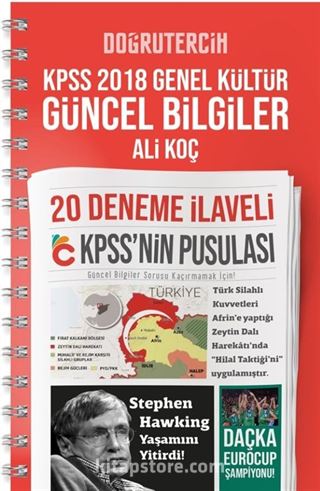 2018 KPSS'nin Pusulası Genel Kültür Güncel Bilgiler