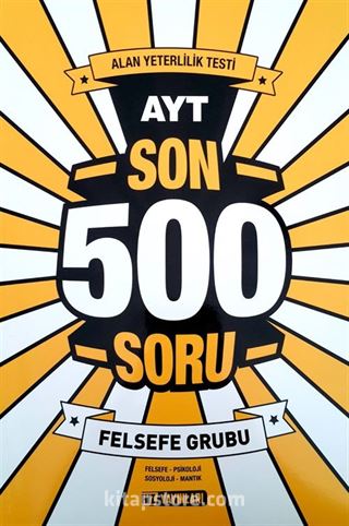 AYT Son 500 Soru Felsefe Grubu