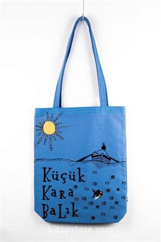 Küçük Karabalık Bez Çanta (Mavi) (KKB303)